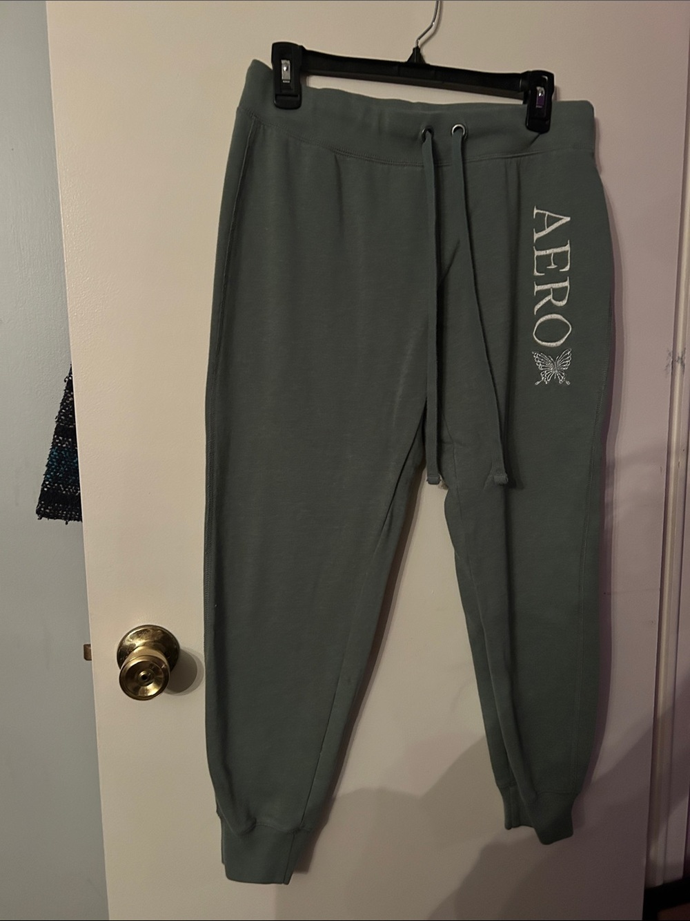 Aeropostale Olive Green Drawstring Joggers
